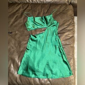 White Fox Boutique Green Mini Dress